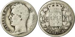 World Coins - Coin, France, Charles X, 1/2 Franc, 1826, Bayonne, , Silver, KM:723.8