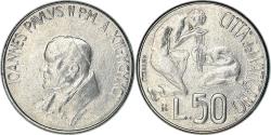 World Coins - Coin, VATICAN CITY, John Paul II, 50 Lire, 1991, Roma, , Stainless Steel