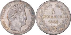 World Coins - Coin, France, Louis-Philippe, 5 Francs, 1839, Paris, , Silver