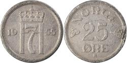 World Coins - Coin, Norway, 25 Öre, 1955