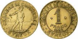 World Coins - France, Franc, Chambre de commerce, 1922, Paris, Cupro-Aluminium,