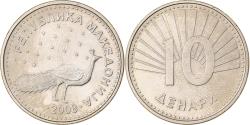 World Coins - Macedonia, 10 Denari, 2008, Copper-Nickel-Zinc, , KM:31