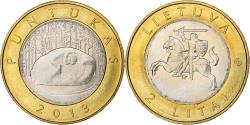 World Coins - Lithuania, 2 Litai, 2013, Puntukas, Bi-Metallic, , KM:112
