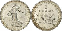 World Coins - France, Franc, Semeuse, 1916, Paris, Silver, , Gadoury:467, KM:844.1