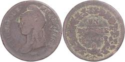World Coins - Coin, France, Dupré, Decime, AN 5, Rouen, , Copper, Gadoury:187