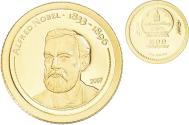 World Coins - Coin, Mongolia, Alfred Nobel, 500 Tögrög, , Gold