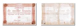 World Coins - Banknote, France, 1000 Francs, 1795, Godet, VF(20-25), KM:A80, Lafaurie:175