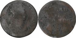 World Coins - France, Louis XIV, Liard de France, 1657, Corbeil, Copper, , C2G:24
