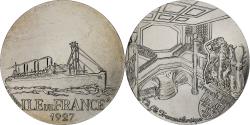 World Coins - France, Medal, Les Grands Transatlantiques, Ile de France, Shipping,