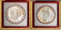 World Coins - Denmark, Frederik IX, 2 Kroner, Greenland Campaign, 1953, Copenhagen, Silver