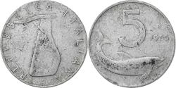 World Coins - Italy, 5 Lire, 1955, Rome, Aluminum, , KM:92