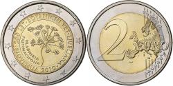 World Coins - Slovenia, 2 Euro, Ljubljana Botanical Garden, 2010, Vantaa, Bi-Metallic,