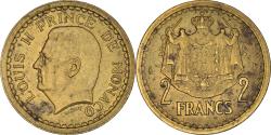 World Coins - Coin, Monaco, Louis II, 2 Francs, 1943, , Aluminum-Bronze, KM:121a