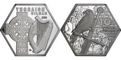 World Coins - Ireland, 10 Pounds, 2023, Fantasy coinage, Silver Clad Copper-Nickel,