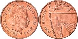 World Coins - Coin, Great Britain, Elizabeth II, Penny, 2014, , Copper Plated Steel