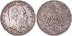 World Coins - Coin, German States, WURTTEMBERG, Wilhelm II, 3 Mark, 1908, Freudenstadt