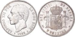 World Coins - Coin, Spain, Alfonso XII, 5 Pesetas, 1887, Madrid, , Silver, KM:688