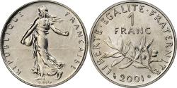 World Coins - France, Franc, Semeuse, 2001, Monnaie de Paris, BU, Nickel,