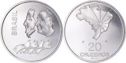World Coins - Coin, Brazil, 20 Cruzeiros, 1972, Paris, ESSAI, , Silver, KM:Pr6