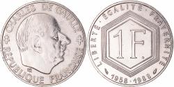 World Coins - Coin, France, Charles de Gaulle, Franc, 1988, Paris, , Nickel, KM:963