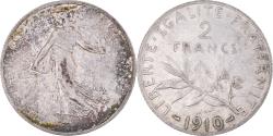 World Coins - Coin, France, Semeuse, 2 Francs, 1910, Paris, , Silver, KM:845.1