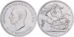World Coins - Great Britain, George VI, 5 Shillings, 1951, Copper-nickel,