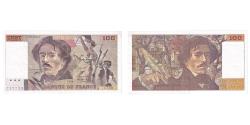 World Coins - France, 100 Francs, Delacroix, 1990, J.189, EF(40-45), Fayette:69BIS.2e2