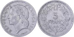 World Coins - France, 5 Francs, Lavrillier, 1948, Beaumont le Roger, Aluminum,