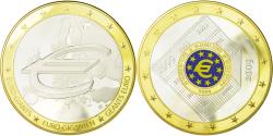 World Coins - France, Medal, 10 ans de l'Euro, 2009, , Copper Plated Silver