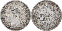 World Coins - Coin, France, Cérès, Franc, 1871, Bordeaux, , Silver, KM:822.2