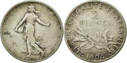 World Coins - Coin, France, Semeuse, 2 Francs, 1904, , Silver, KM:845.1, Gadoury:532