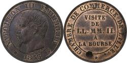 World Coins - France, Medal, Napoléon III, Visite de la Bourse de Lille, 1853, Bronze