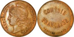 World Coins - France, Token, Théâtre, Comédie Française, Paris, Arts & Culture, UNDATED