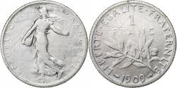 World Coins - France, Franc, Semeuse, 1909, Paris, Silver, , Gadoury:467, KM:844.1