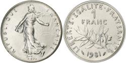 World Coins - France, Franc, Semeuse, 1981, Paris, série FDC, Nickel, , Gadoury:474