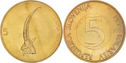 World Coins - Coin, Slovenia, 5 Tolarjev, 2000, Kremnica, , Nickel-brass, KM:6