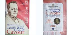 World Coins - Italy, 2 Euro, Camillo Benso comte di Cavour, 2010, Rome, Special Unc.