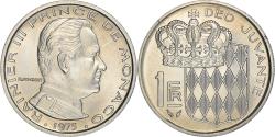 World Coins - Coin, Monaco, Rainier III, Franc, 1975, , Nickel, KM:140, Gadoury:MC 150