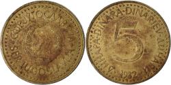 World Coins - Coin, Yugoslavia, 5 Dinara, 1982