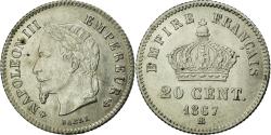 World Coins - Coin, France, Napoleon III, Napoléon III, 20 Centimes, 1867, Strasbourg