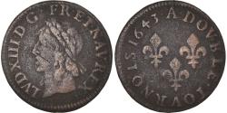 World Coins - Coin, France, Louis XIII, Double tournois de Warin, tête à gauche, Double