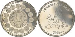 World Coins - France, Medal, L'Europe des XXVII Essai, 2008, , Copper-nickel