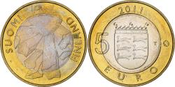 World Coins - Finland, 5 Euro, Ostrobothnia, 2011, Vantaa, Bi-Metallic, , KM:171
