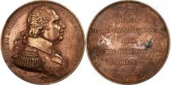 World Coins - France, Medal, Les rois de France, Louis XVIII, Bronze, Caqué,