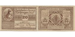 World Coins - Banknote, Austria, St Georgen, 20 Heller, blé, 1920 UNC(63) Mehl:FS 885I