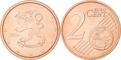 World Coins - Finland, 2 Euro Cent, 2004, Vantaa, , Copper Plated Steel, KM:99