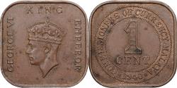 World Coins - Malaya, Cent, 1940, Bombay, Bronze, , KM:6
