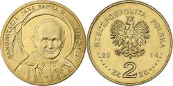 World Coins - Poland, 2 Zlote, 2014, Warsaw, Brass, , KM:919
