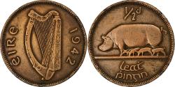 World Coins - IRELAND REPUBLIC, 1/2 Penny, 1942, Bronze, , KM:10