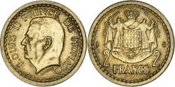 World Coins - Coin, Monaco, 2 Francs, Undated (1943), Poissy, , Cupro-Aluminium